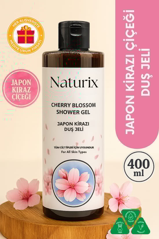 Naturix Japon Kirazı Çiçeği Duş Jeli 400 ml