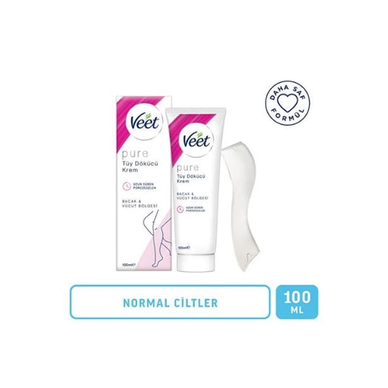 Veet Pure Tüy Dökücü Krem Bacak ve Vücut Bölgesi Normal Ciltler 100 ml