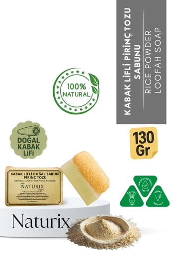 Naturix Kabak Lifli Pirinç Tozu Sabun 130 Gr