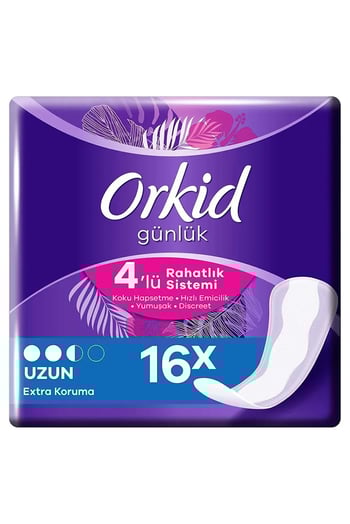 Orkid Günlük Ped Uzun 16 Adet Tekli Paket