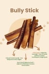 Eva & Walle Köpek Ödül Çubukları Dana Kamış Bully Stick , Taze Kamış Köpek Kemiği Çiğneme Garantili 3 Adet