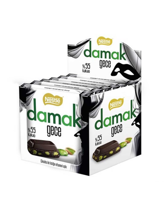 nestle, çikolata, damak, damak çikolata, damak inci, antep fıstıklı,  bitter çikolata, sütlü çikolata, çikolata fiyatları, çükolata, çikilata, totpan gıda, gıda toptancısı, toptan nestle, toptan damak, 63 gram çikolata, 63 gram damak, nestle damak kare