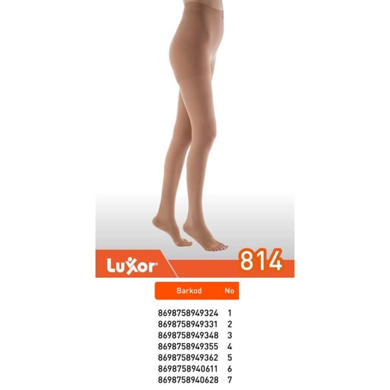 Luxor Varis Çorabı Külotlu Burnu Açık (814/2)