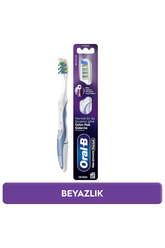 Oral-B Pro-3D White Pulsar Beyazlık Pilli Diş Fırçası Orta Sert