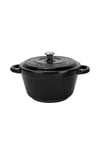 Lava New Heritage Yuvarlak Siyah 24 cm Döküm Tencere