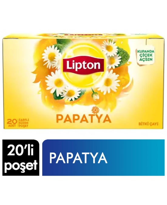 lipton,papatya .ayı,bardak çay,poşet çay,lipton poşet çay