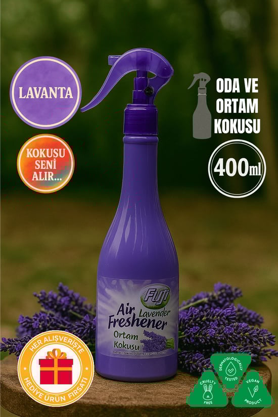 Fuji Lavanta Oda Spreyi 400 ml - Air Freshener Neon Ortam Kokusu