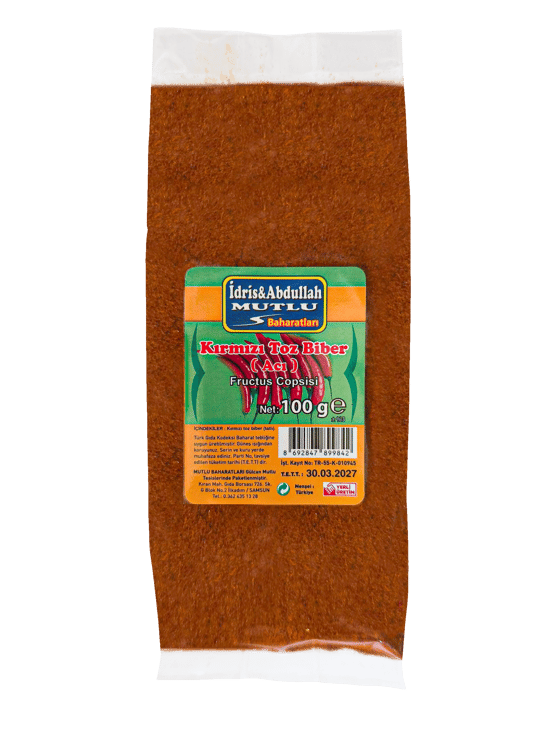 Mutlu Baharat Acı Toz Biber 100 Gr