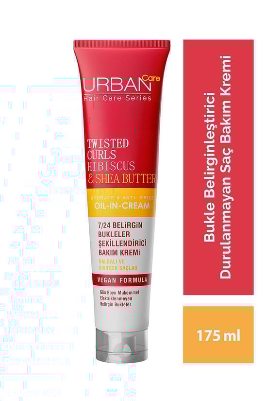 Urban Care URBANCARE TWİSTED CURLS HİBİSCUS&SHEA BUTTER KREMİ 175 ml