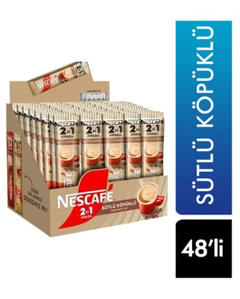 nescafe, 2si 1 arada, 2si1arada, toz kahve, çözünebilir kahve, sütlü kahve, sütlü nescafe, köpüklü kahve, köpüklü nescafe, neskafe