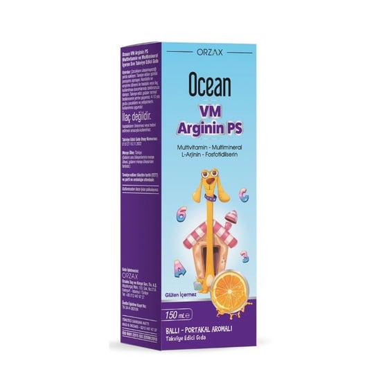 Ocean Vm Arginin Ps Ballı - Portakal Aromalı Şurup 150 Ml