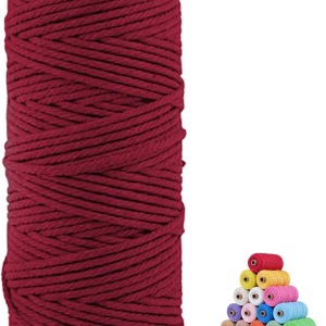 P Parla Pamuk Makrome 2 mm Bordo