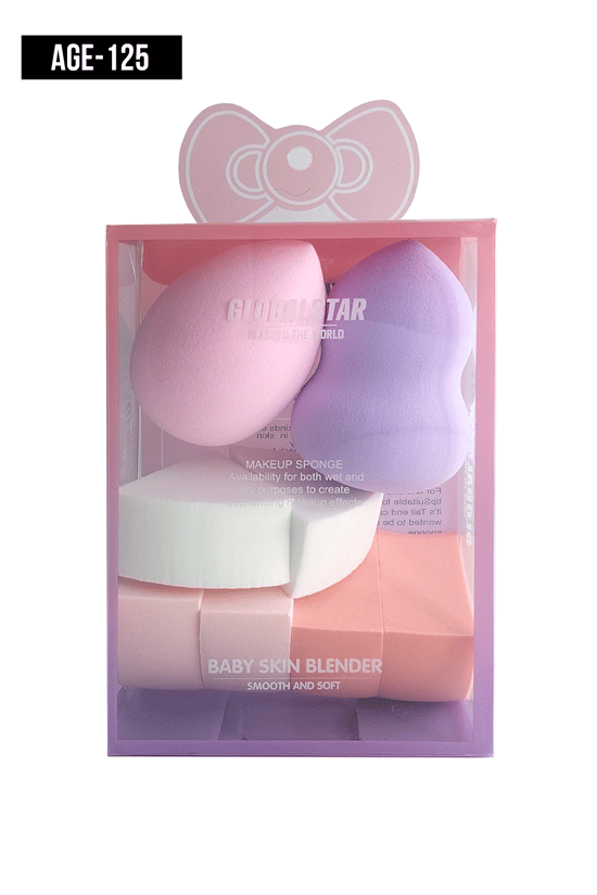 İthal Aksesuar Renkli 8'Li Makyaj Süngeri