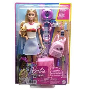Barbie Seyahatte Bebeği ve Aksesuarları