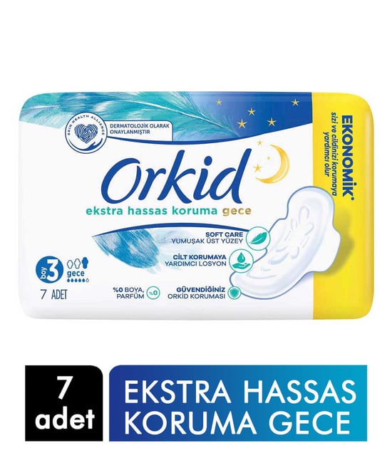 Orkid Extra Hassas Hijyenik Ped 3 Beden 7’li orkid, orkid normal, orkid ped, kadın pedi, hijyenik ped, hijyenik ped fiyatları, orkid fiyatları, hijyenik ped satın al, orkid satın al, toptan kadın pedi, toptan ped, toptan orkid, orkid toptancısı, orkid hassas