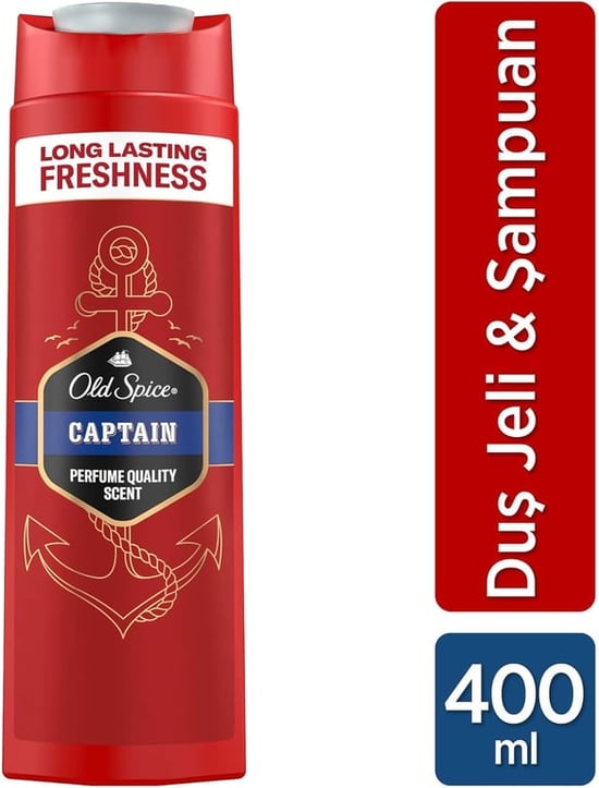 Old Spice Captain 3in1 Duş Jeli Şampuan Yüz Yıkama Birarada 400 ml
