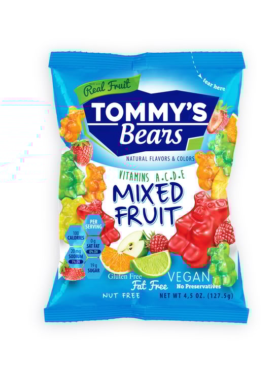 American Foods Tommy’s Bears Mixed Fruit Jelibon 127,5G