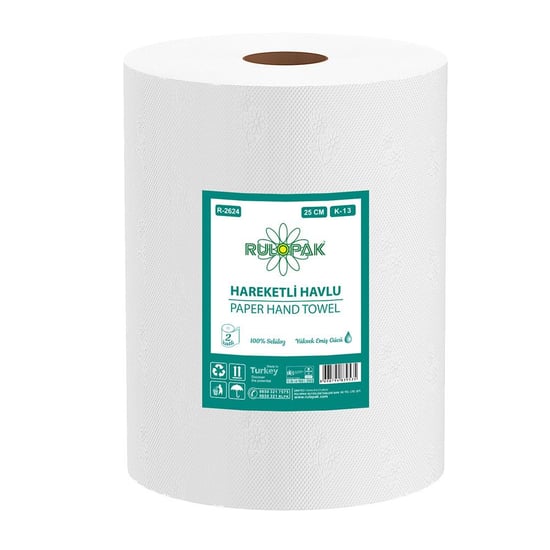 Rulopak Hareketli Havlu 2 Katlı 25 Cm 85 Metre 6'lı Paket