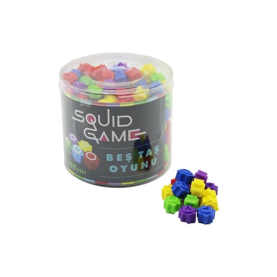 Di̇yari Firsat Squid Game Beş Taş Oyunu Renkli̇ Plasti̇k 5 Taş - Kalamar Oyunu