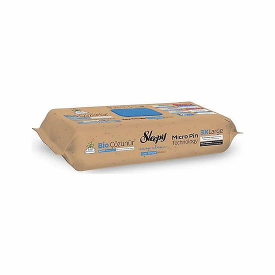 Sleepy Easy Clean Bio Çözünür Deniz Tuzu ve Deniz Yosunu Yüzey Temizlik Havlusu  50'li