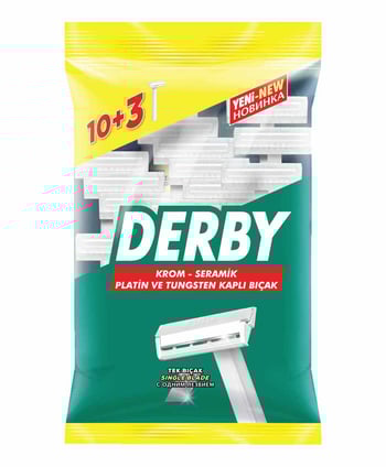 Derby Tıraş Bıçağı 13' lü Poşet Normalı,tıraş ürünleri,kozmetik ürünleri,bıçaklar,tıraş bıçakları,keskin bıçaklar,toptan satın al,toptan kozmetik,toptan tr