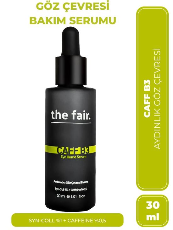 the fair. Caff-B3 Eye Illume Vegan Göz Serumu Koyu Halka ve Kırış