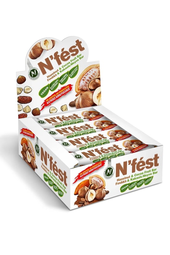 Nfest Meyveli Protein Bar Fındıklı ve Kakaolu 40gr