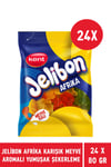 Jelibon Afrika Karışık Meyve Aromalı Yumuşak Şekerleme 80 gr - 24 Adet