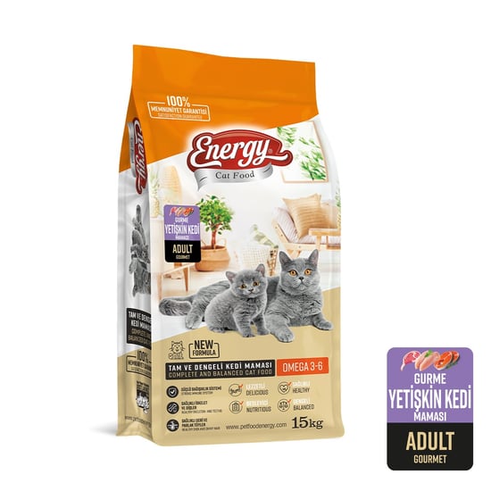 CAT FOOD ENERGY® 15 kg Gurme Yetişkin Kedi Maması