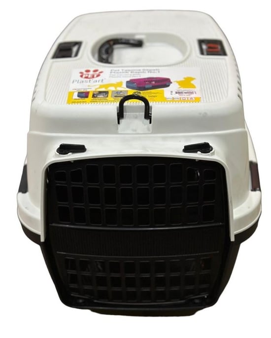 Pet Kedi Taşıma Sepeti / Kedi Puseti Siyah-Beyaz 6kg No:1 PT100