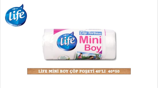 Life Mini Çöp Torbası 40'lı
