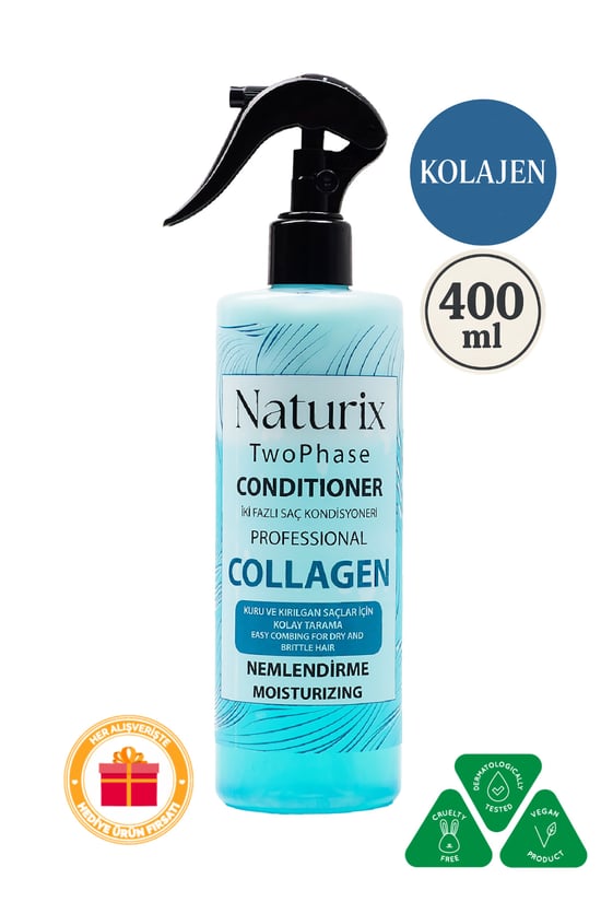 Naturix Collagen Iki Fazlı Saç Bakım Ve Fön Suyu 400 ml