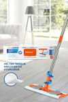 Macromax Famous+ Düz Mop Yer Temizlik Sistemi Islak ve Kuru Kullanım 360 Döner Başlıklı Pratik Paspas