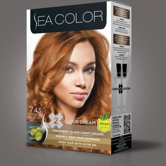 Sea Color 7.43 Yoğun Parlak Bakır Saç Boyası