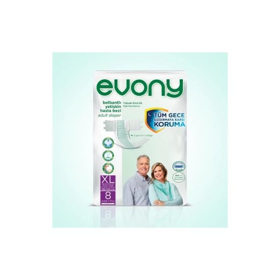 Evony Bel Bantlı Yetişkin Bezi XLarge 8 li