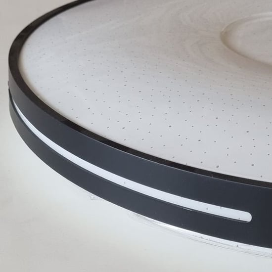 Erbay Sıva Üstü Led Panel Yuvarlak 45 Watt-Siyah Desenli-Beyaz-Günışığı