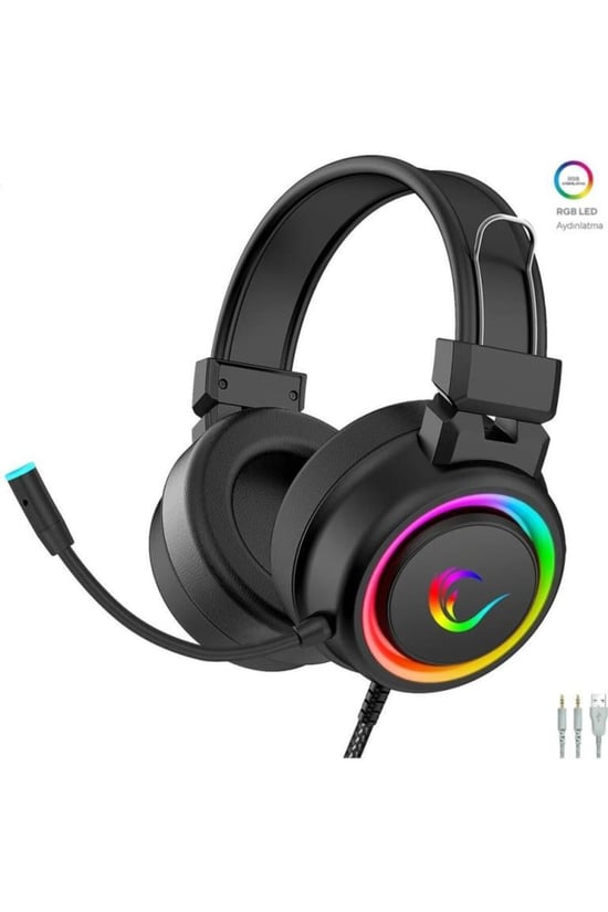 Rampage Sn-r10 Alquist Rgb Gaming Oyuncu Mikrofonlu Kulaklık 3,5mm Siyah