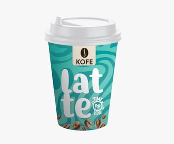 Kofe Latte Karton Bardak İçinde Hazır Kahve