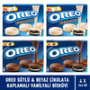 Oreo 2 Paket Sütlü & Beyaz Çikolata Kaplamalı 2 Paket Vanilyalı Bisküvi 246 gr  4'lü Paket