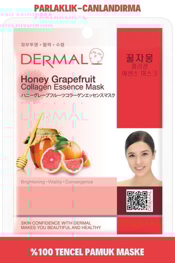 Dermal Aydınlatıcı ve Canlandırıcı Bal Greyfurt Kolajen Özlü Yüz Maskesi