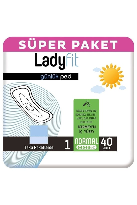 Lady Fit Günlük Ped No: 1 Normal 40 Adet
