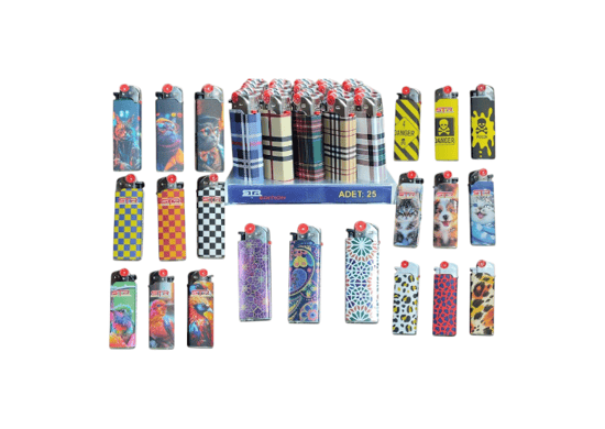 Str Taşlı Çakmak Desenli