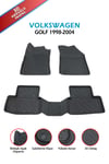 Pikas Havuzlu 3d Siyah Paspas Takımı, VOLKSWAGEN-GOLF-1998-2004