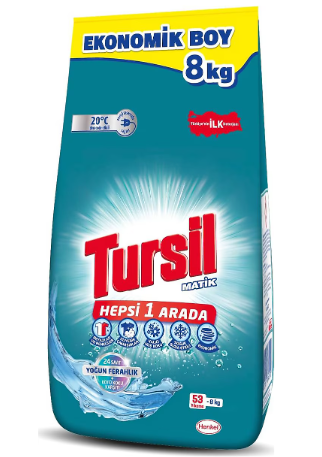 Tursil 8 Kg Toz Çamaşır Deterjanı Yoğun Ferahlık