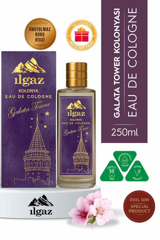 Ilgaz Galata Tower Kolonyası Sakura Ağacı Kokusu Eau De Cologne Cam Şişe 250 ml