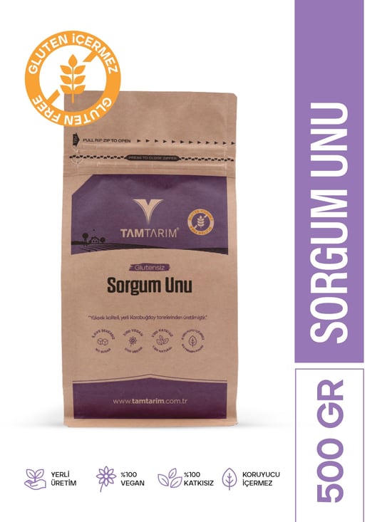 Tam Tarım Glutensiz Sorgum Unu	500 GR