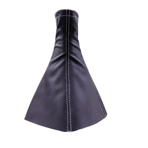 P Parla Tüm Araçlara Uyumlu Vites Körüğü Siyah Deri Gri Dikiş