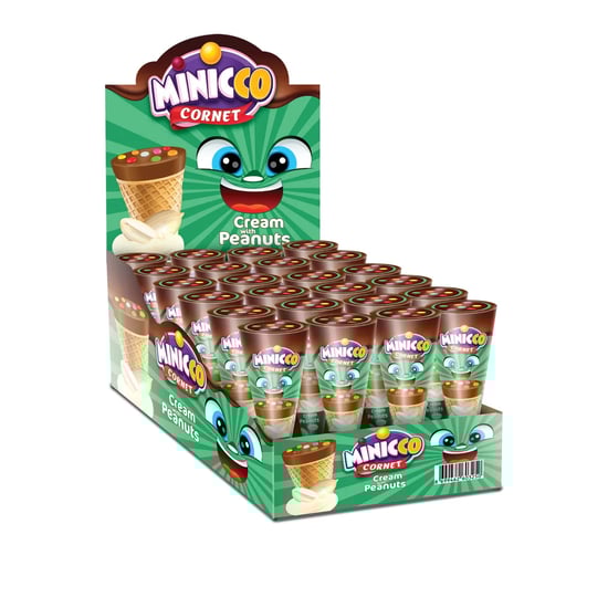 Anl Minicco Sütlü ve Fıstık Krema Dolgulu Kornet