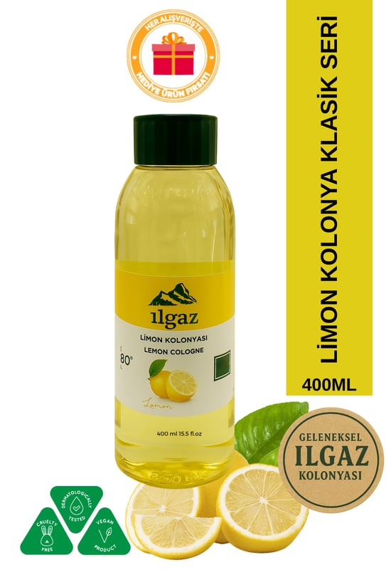 Ilgaz Klasik Limon Kolonyası 80 Derece 400 ml