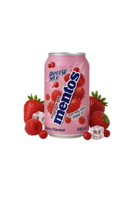 MENTOS NON-SPARKLING DRINK BERRY MİX 340 ML
